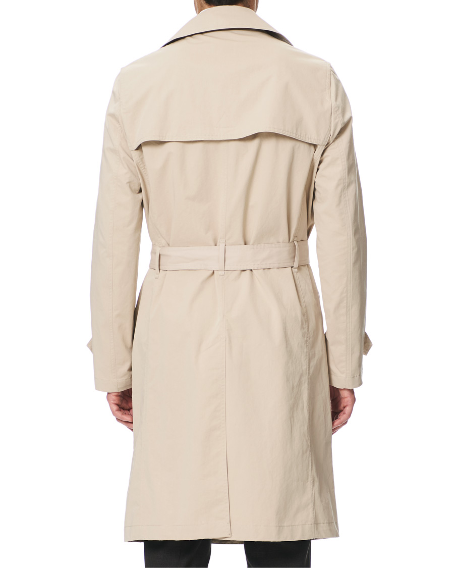 Herre | Jakker | Oscar Jacobson | Reace Double Breasted Trenchcoat Beige