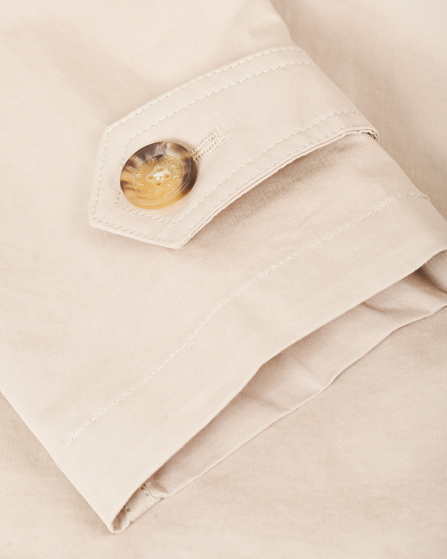 Herre | Jakker | Oscar Jacobson | Reace Double Breasted Trenchcoat Beige