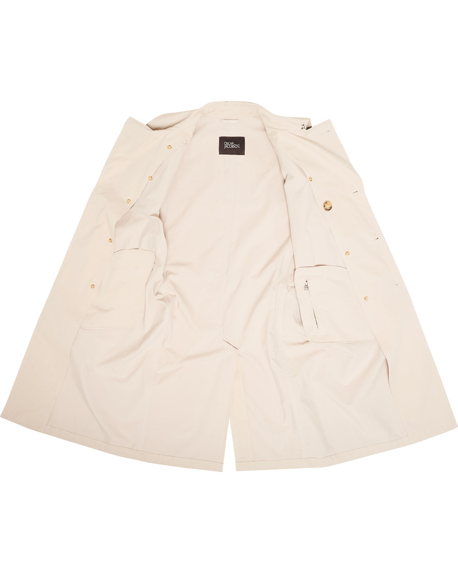 Herre | Jakker | Oscar Jacobson | Reace Double Breasted Trenchcoat Beige
