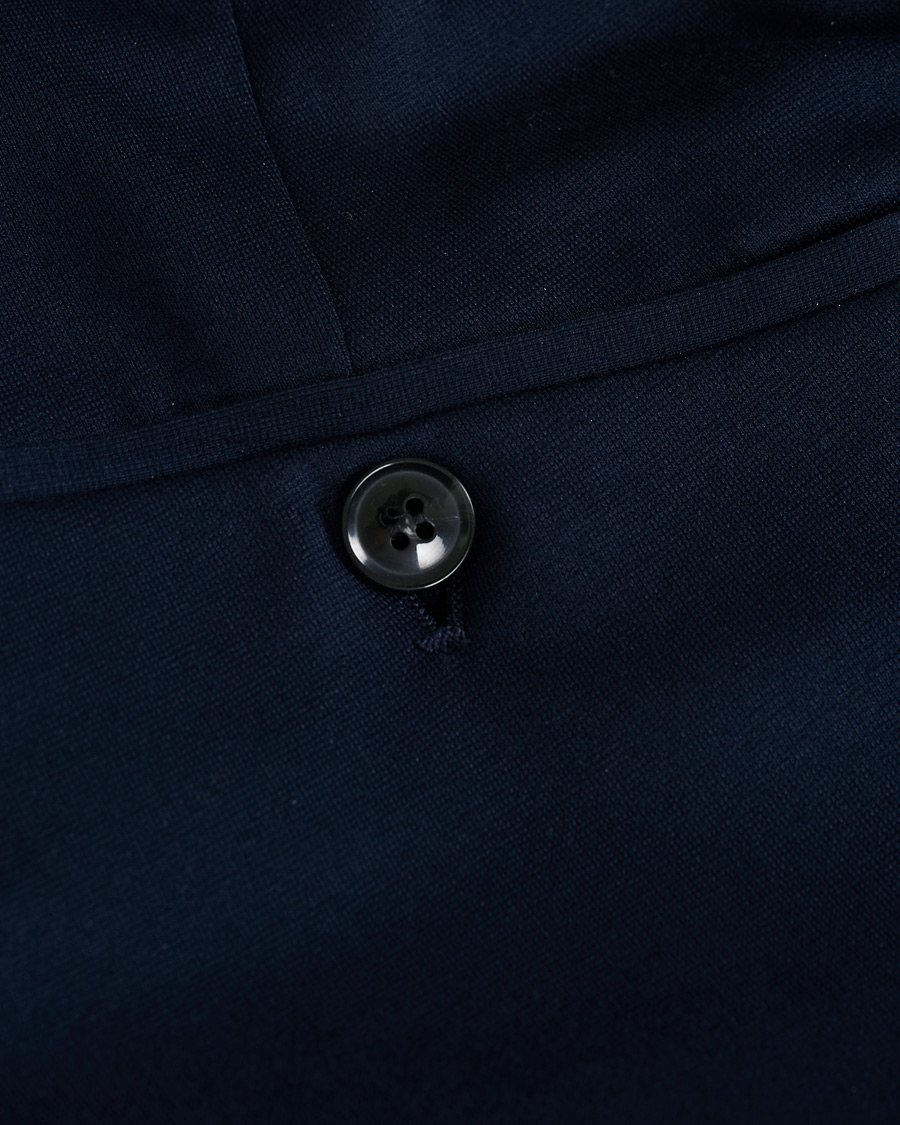 Herre | Bukser | Oscar Jacobson | Neil Jersey Drawstring Trousers Navy