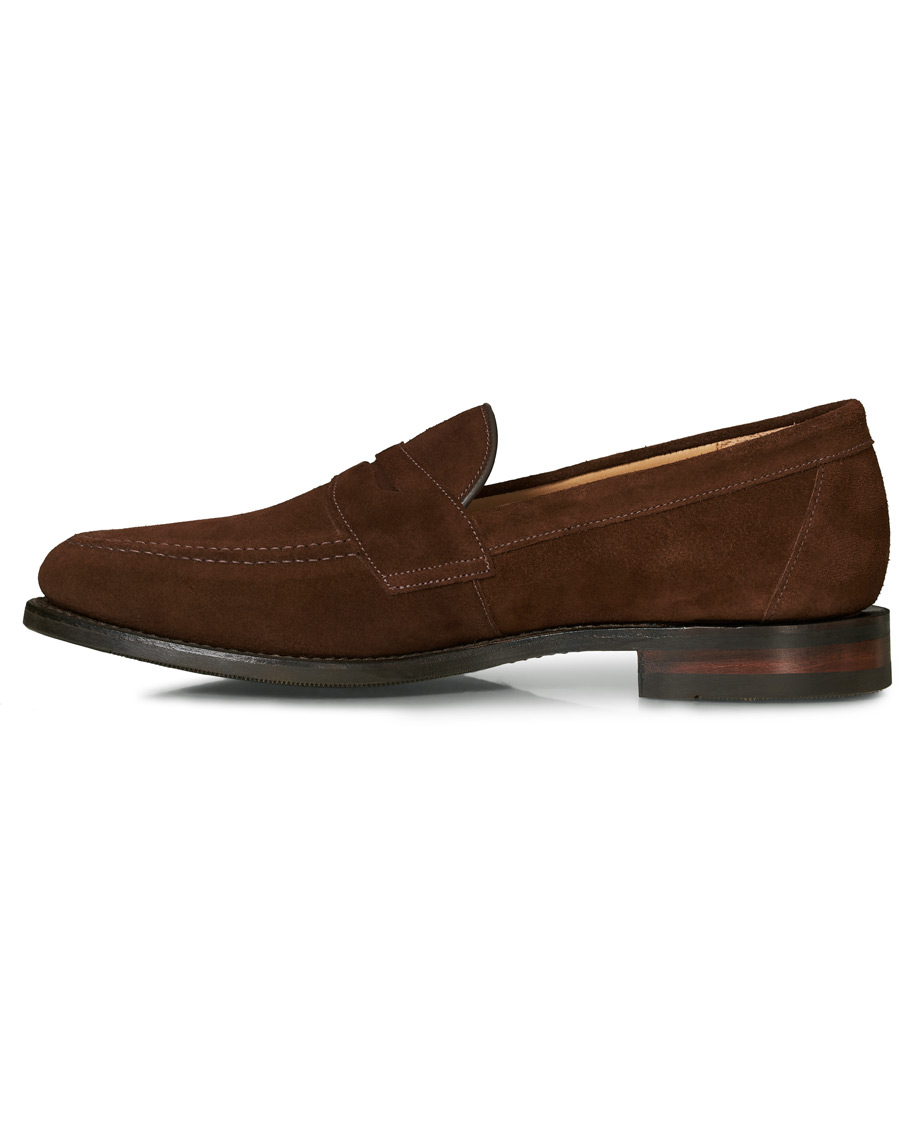 Herre | Loake 1880 Imperial 2 Penny Loafer Brown Suede UK10 - EU44 | Loake 1880 | Imperial 2 Penny Loafer Brown Suede UK10 - EU44
