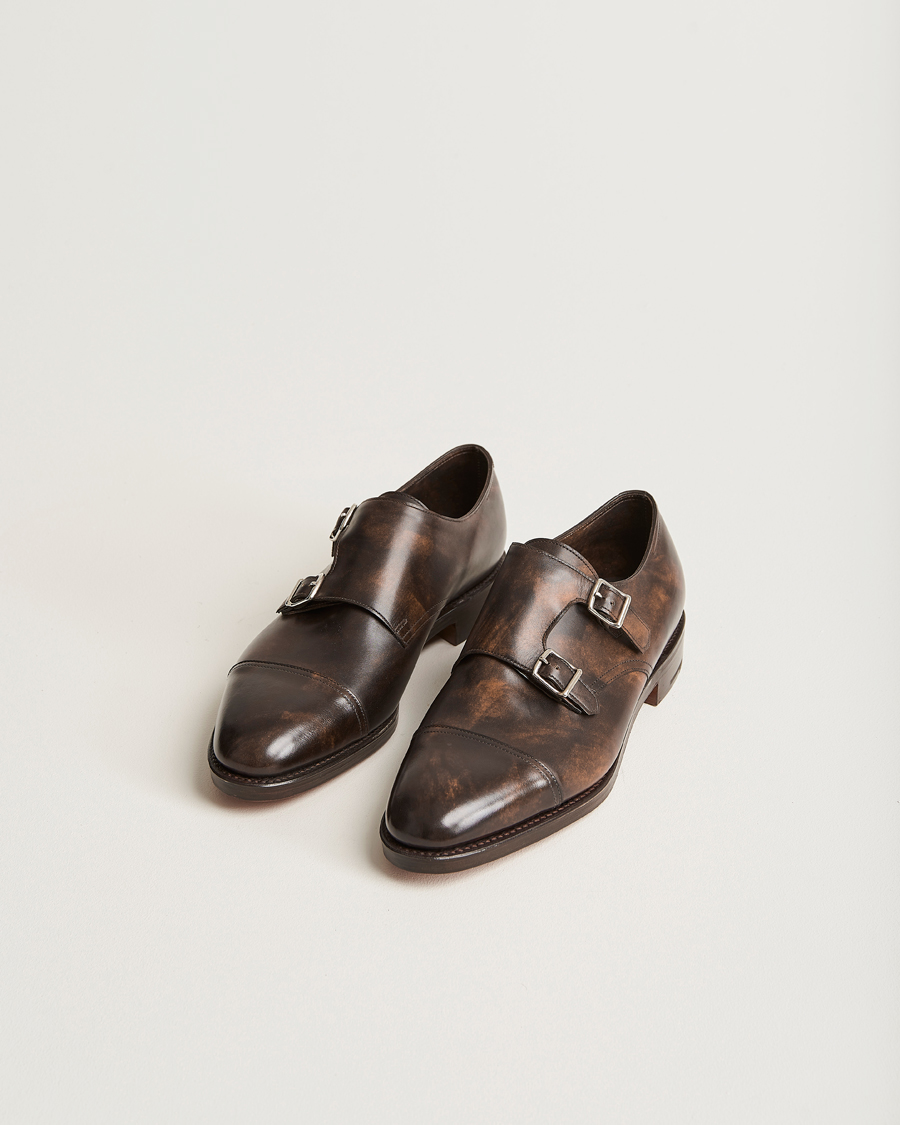 Herre | Håndlavede sko | John Lobb | William Double Monkstrap Dark Brown Calf