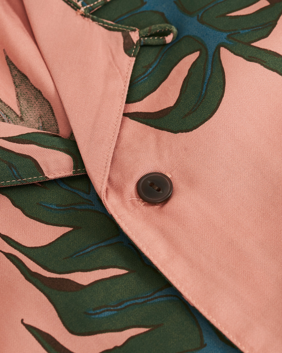 Herre | Skjorter | Nudie Jeans | Arvid Leaf Short Sleeve Shirt Apricot