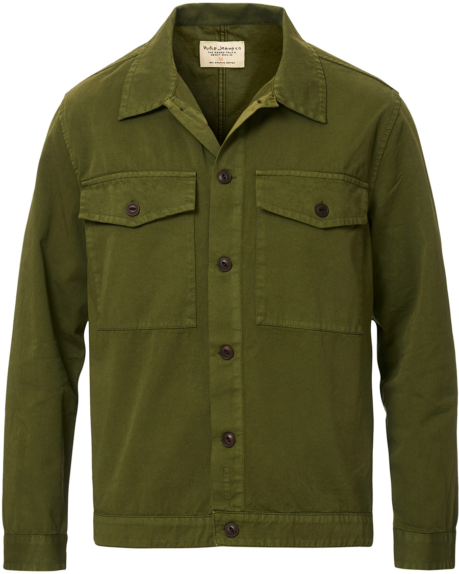 Herre | Skjorter | Nudie Jeans | Colin Utility Overshirt Green