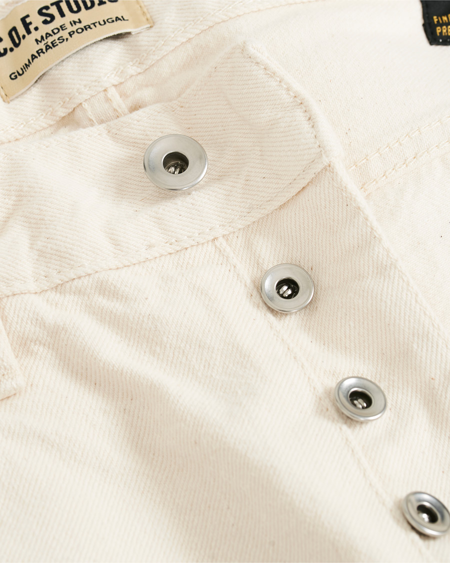 Herre | Jeans | C.O.F. Studio | M7 Tapered Stretch Jeans Cotton Beige