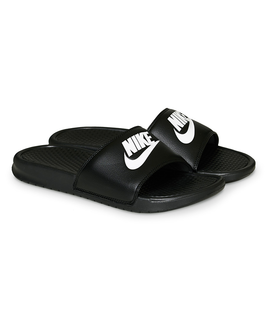 Herre | Nike Benassi JDI Slides Black/White | Nike | Benassi JDI Slides Black/White
