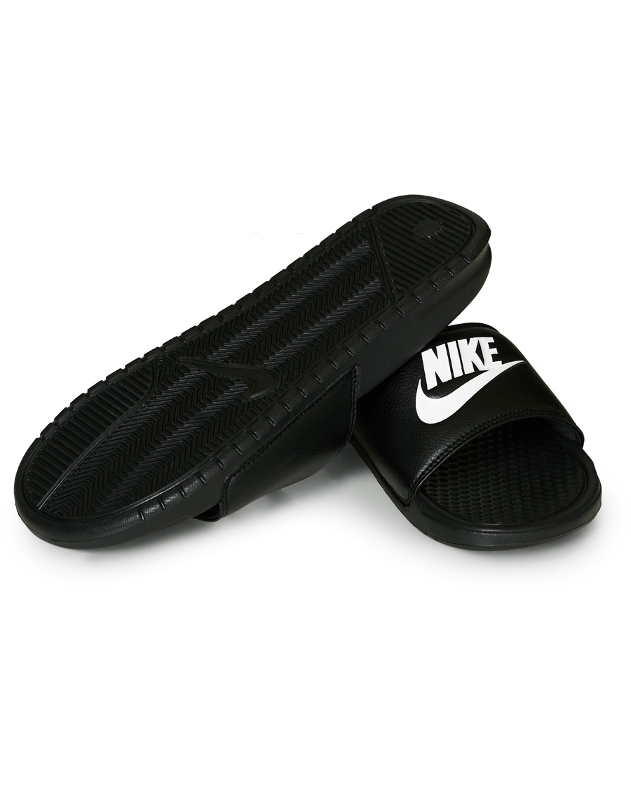 Herre | Nike Benassi JDI Slides Black/White | Nike | Benassi JDI Slides Black/White