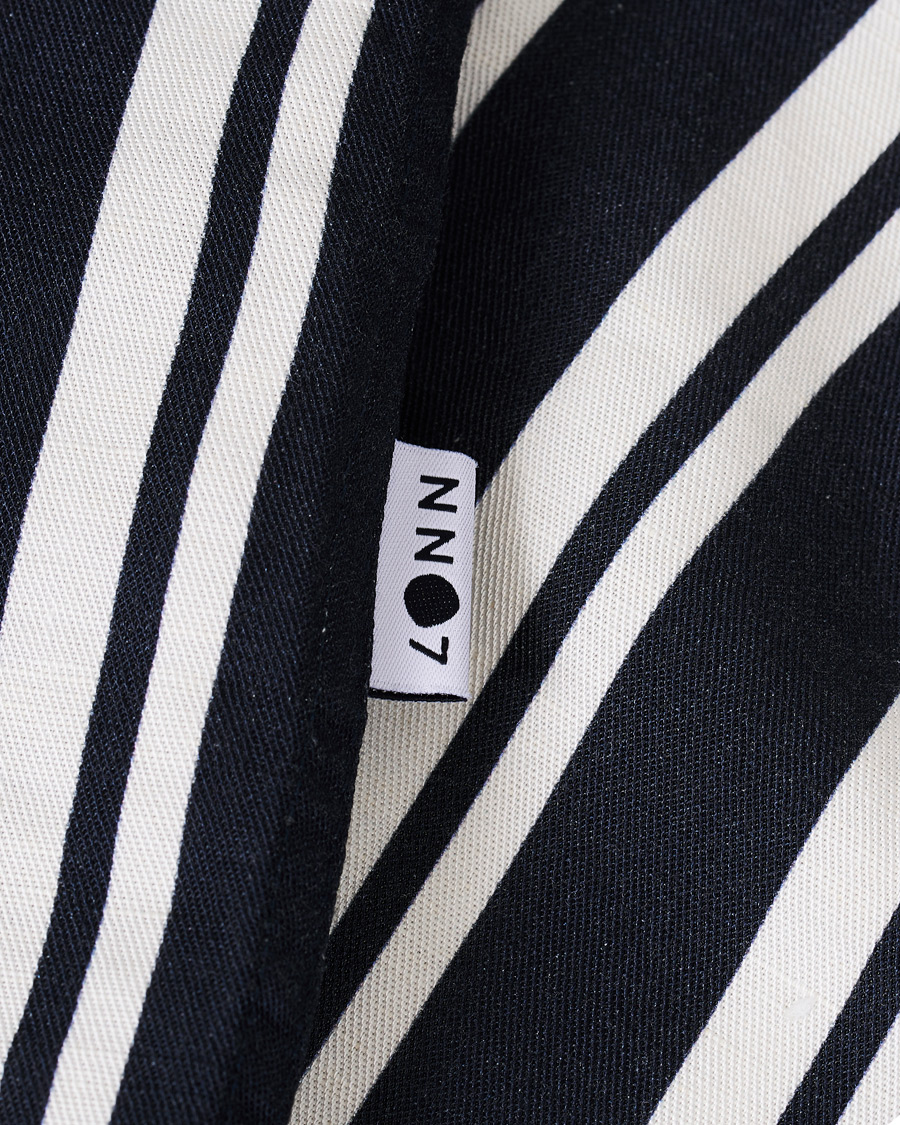 Herre | Skjorter | NN07 | Miyagi Camp Collar Short Sleeve Shirt Navy/White
