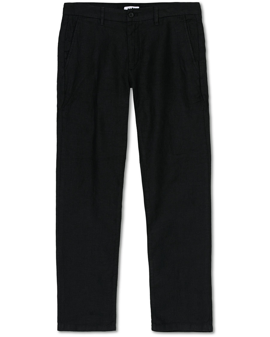 Herre | Bukser | NN07 | Karl Linen Trousers Black