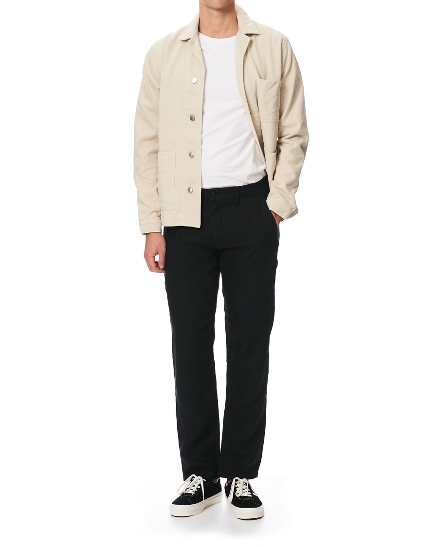 Herre | Bukser | NN07 | Karl Linen Trousers Black