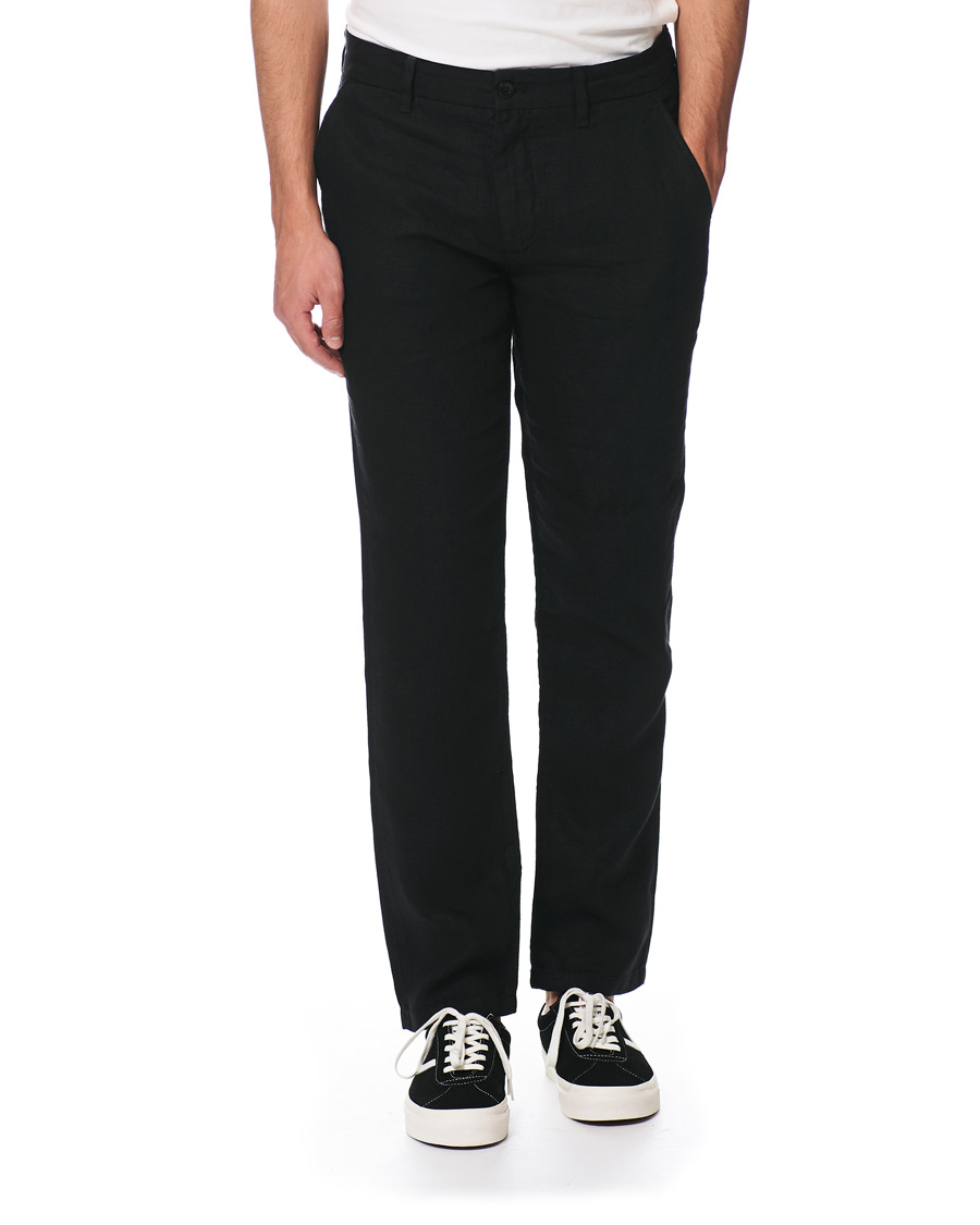 Herre | Bukser | NN07 | Karl Linen Trousers Black