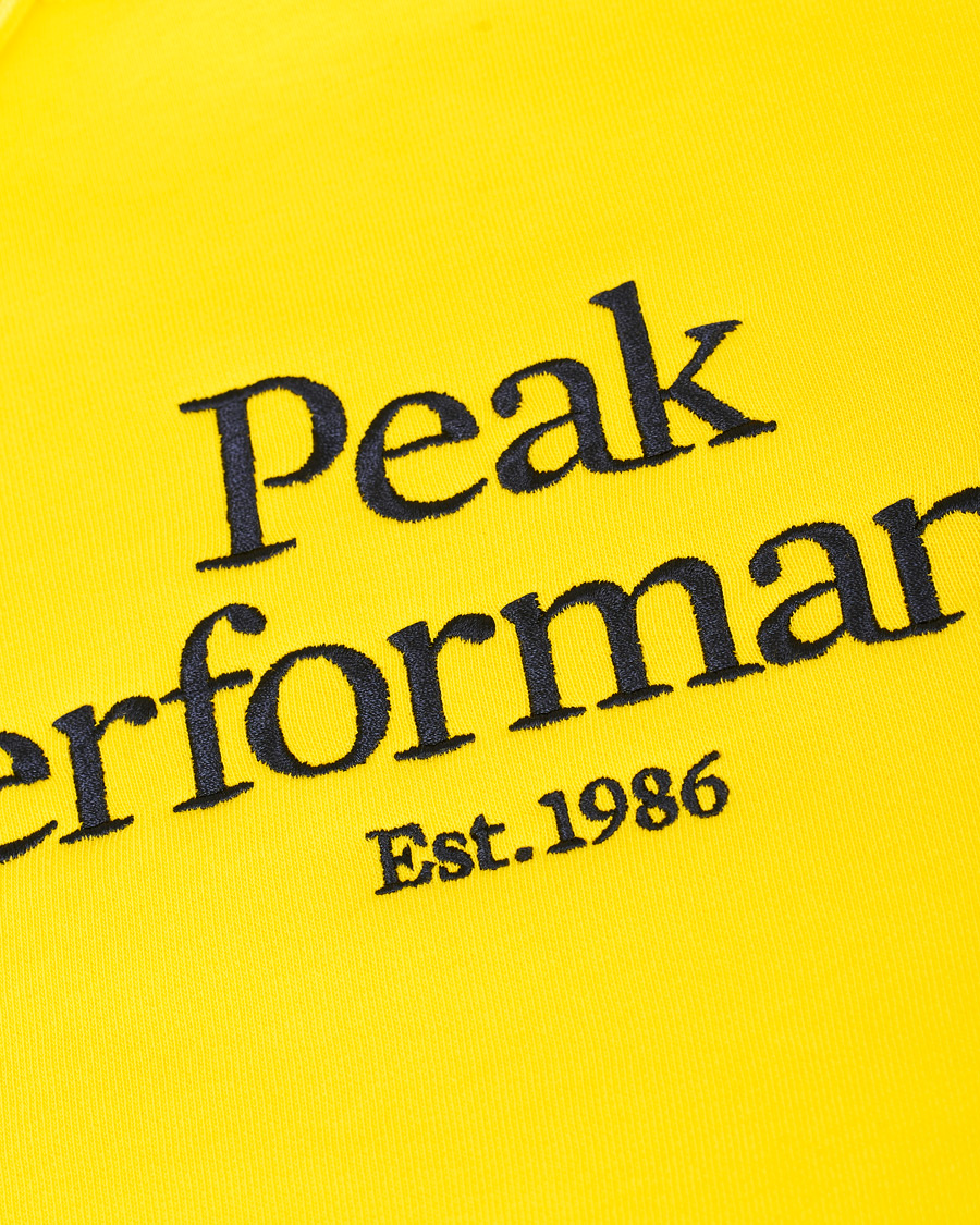 Herre | Trøjer | Peak Performance | Original Logo Hoodie Yellow