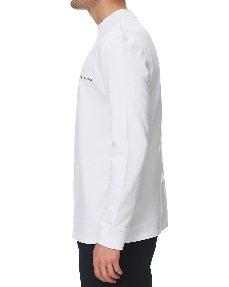 Herre | T-Shirts | Samsøe Samsøe | Samsøe & Samsøe Norsbro Long Sleeve Tee White