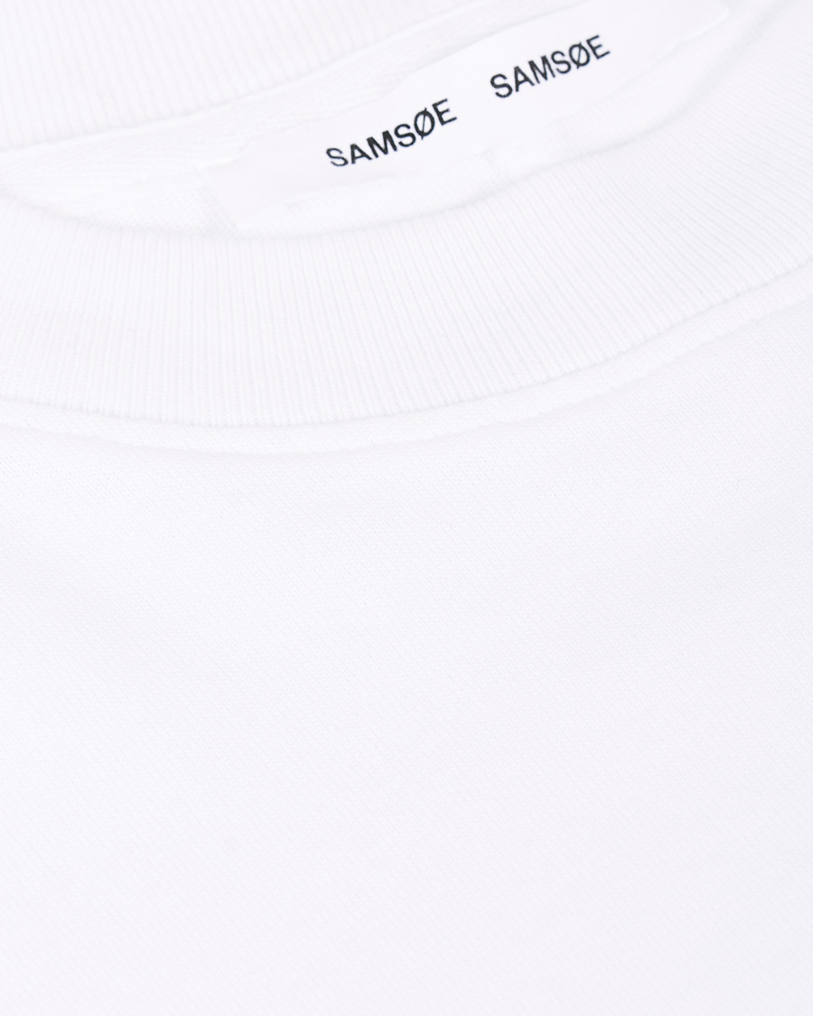 Herre | T-Shirts | Samsøe Samsøe | Samsøe & Samsøe Norsbro Long Sleeve Tee White