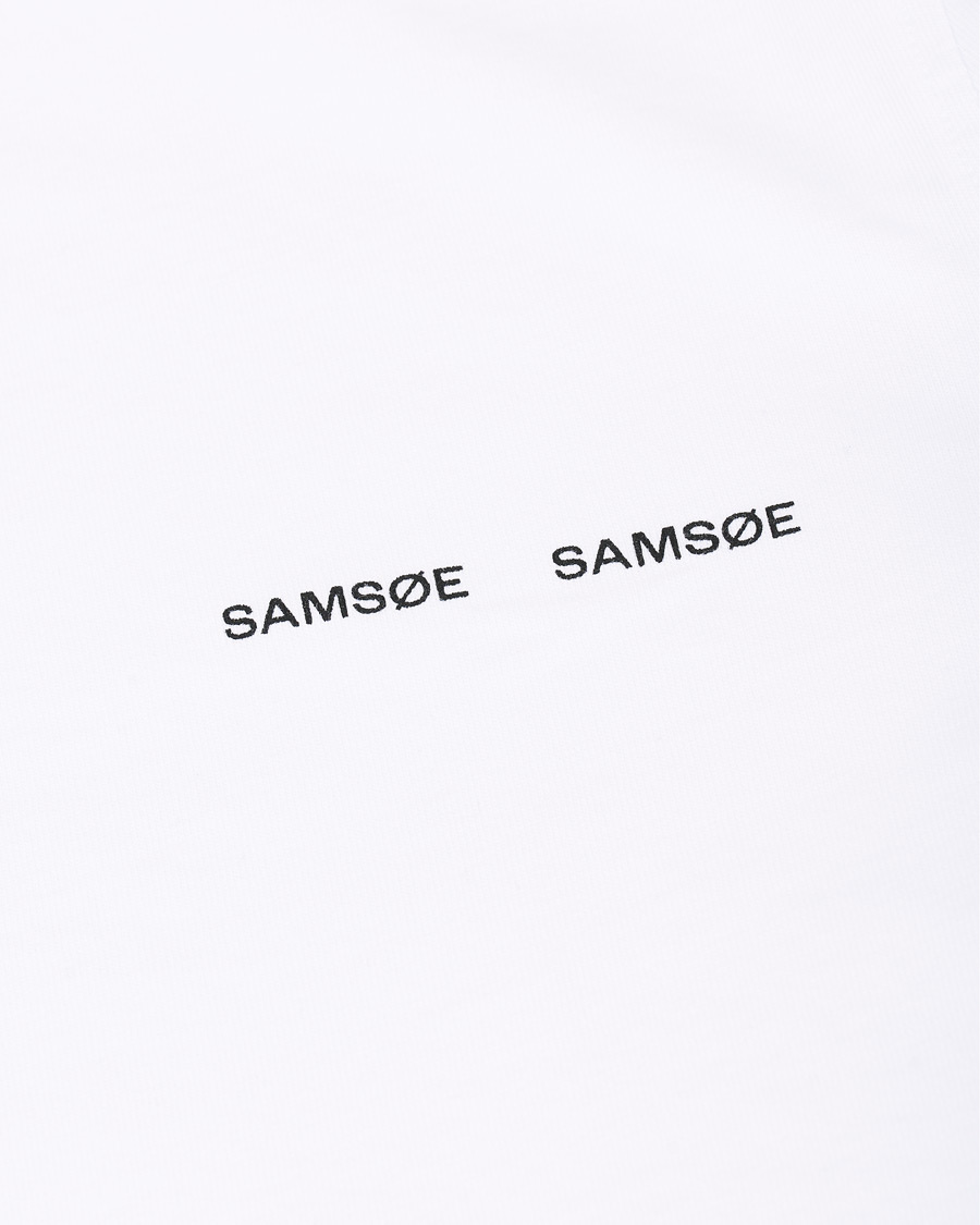 Herre | T-Shirts | Samsøe Samsøe | Samsøe & Samsøe Norsbro Long Sleeve Tee White