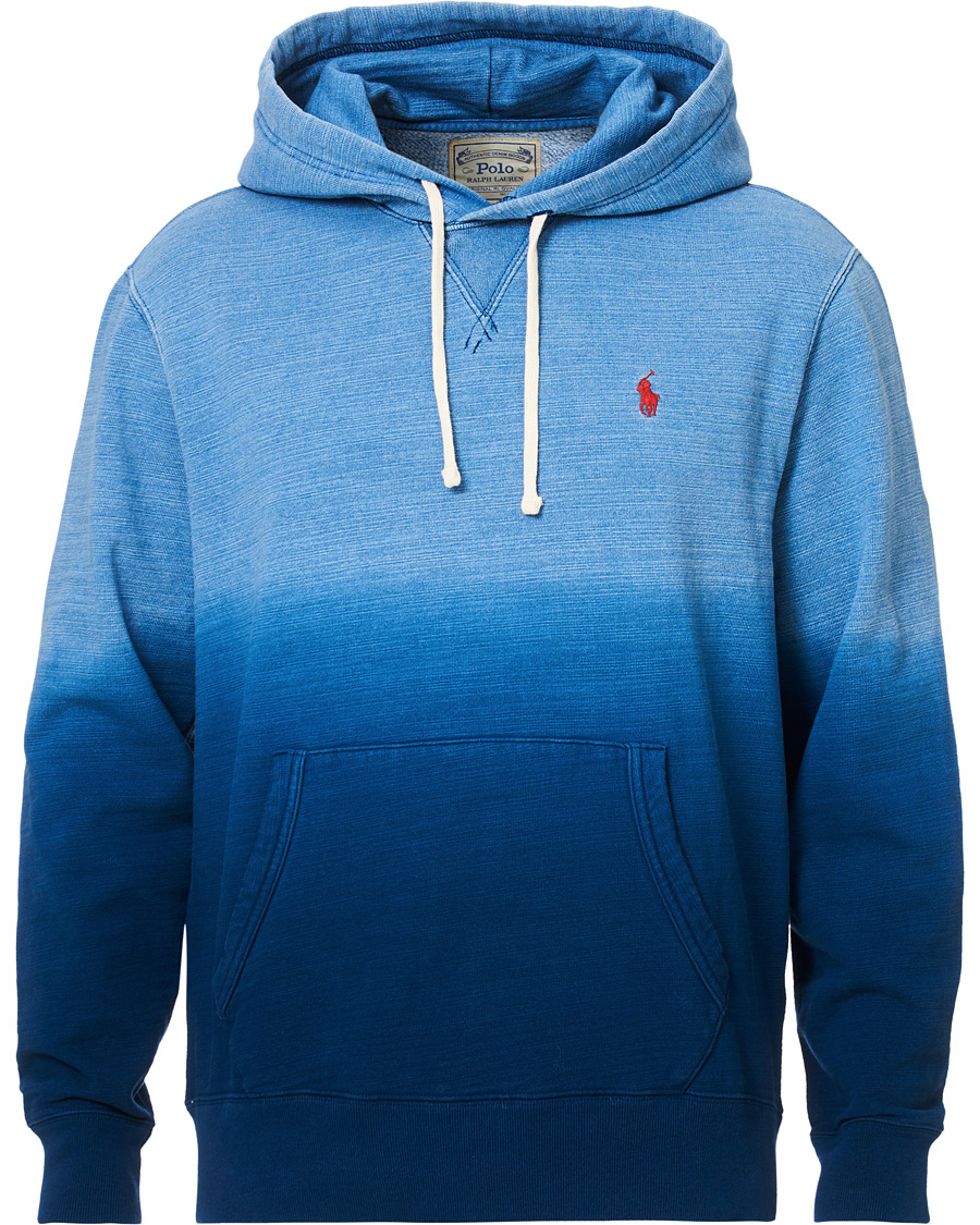 Herre | Trøjer | Polo Ralph Lauren | Magic Fleece Dip Dyed Hoodie Indigo