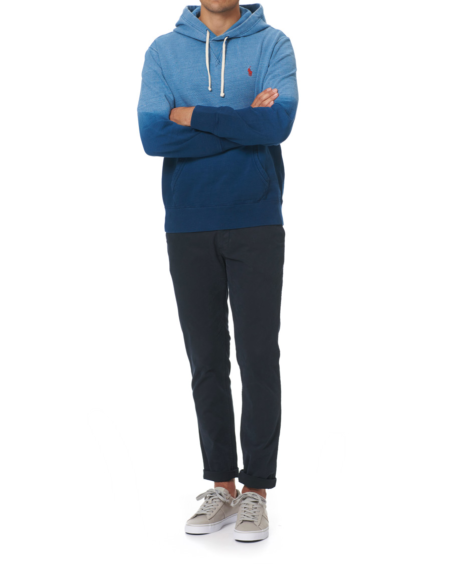Herre | Trøjer | Polo Ralph Lauren | Magic Fleece Dip Dyed Hoodie Indigo