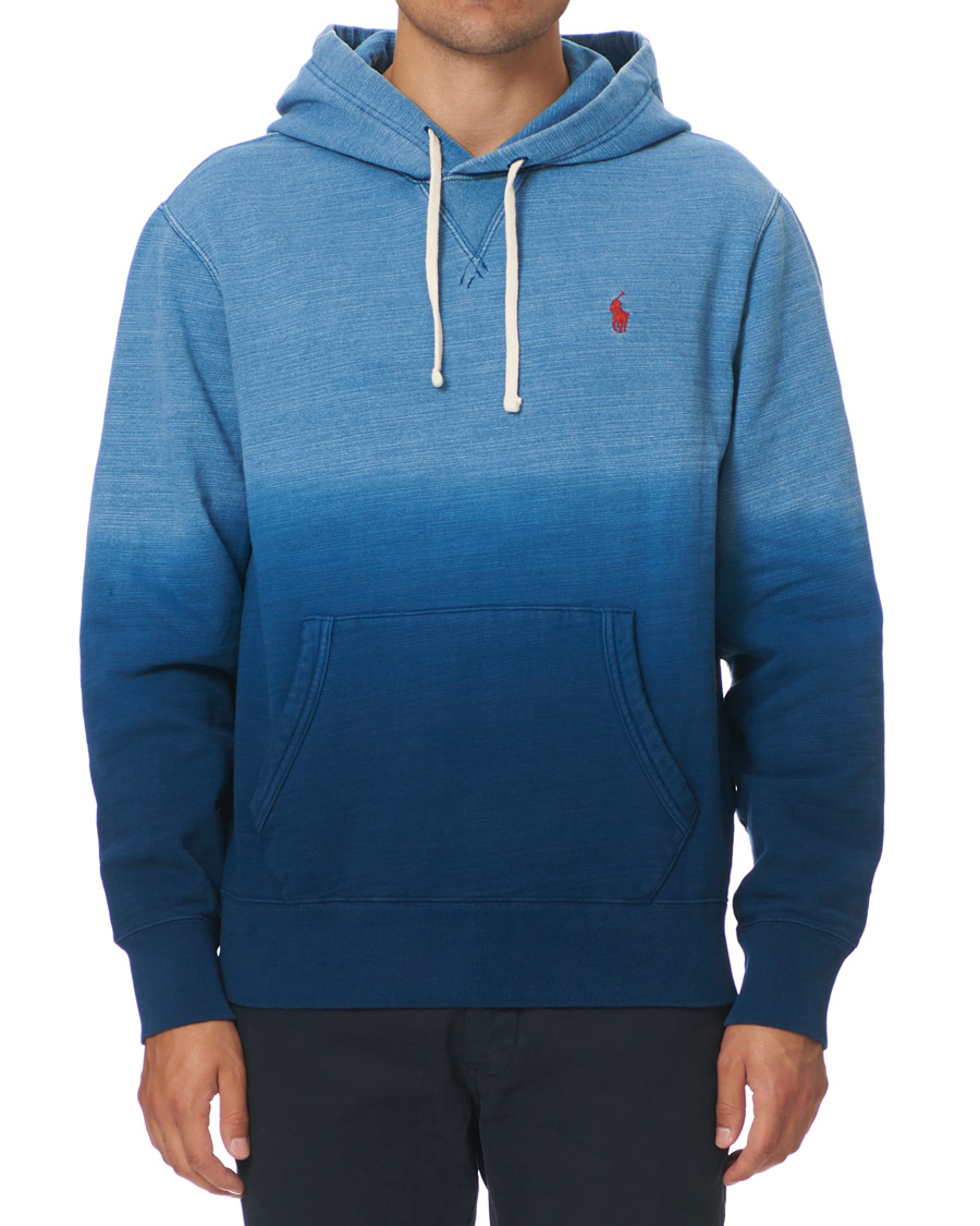 Herre | Trøjer | Polo Ralph Lauren | Magic Fleece Dip Dyed Hoodie Indigo