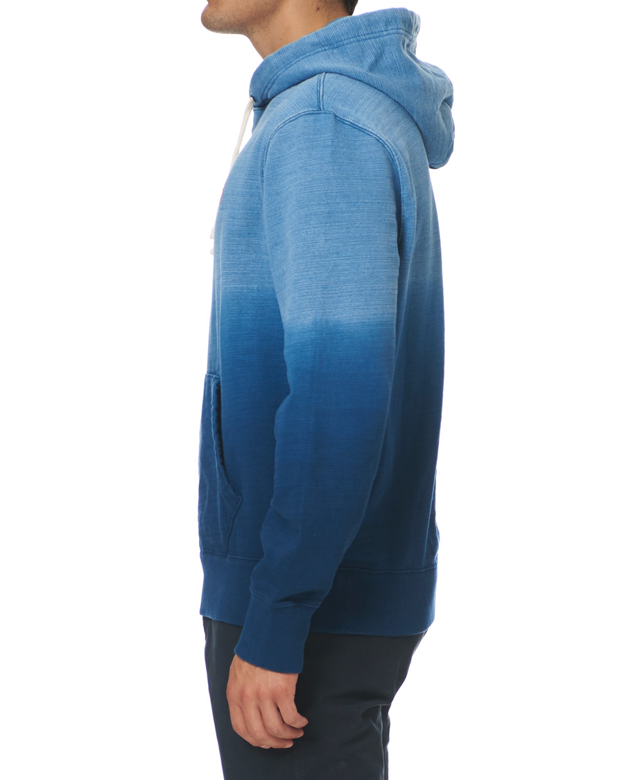 Herre | Trøjer | Polo Ralph Lauren | Magic Fleece Dip Dyed Hoodie Indigo