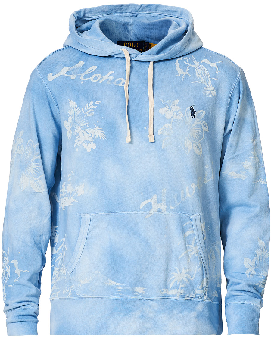 Herre | Trøjer | Polo Ralph Lauren | Printed Spa Terry Hoodie French Blue