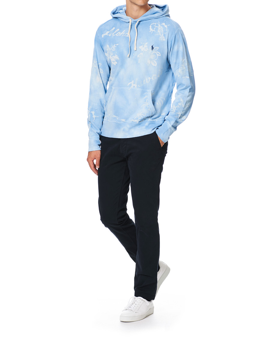 Herre | Trøjer | Polo Ralph Lauren | Printed Spa Terry Hoodie French Blue