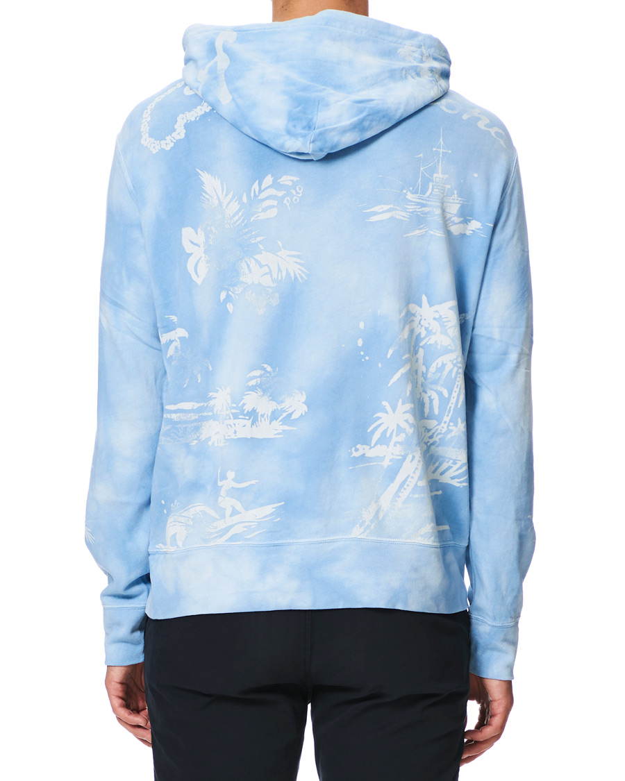 Herre | Trøjer | Polo Ralph Lauren | Printed Spa Terry Hoodie French Blue