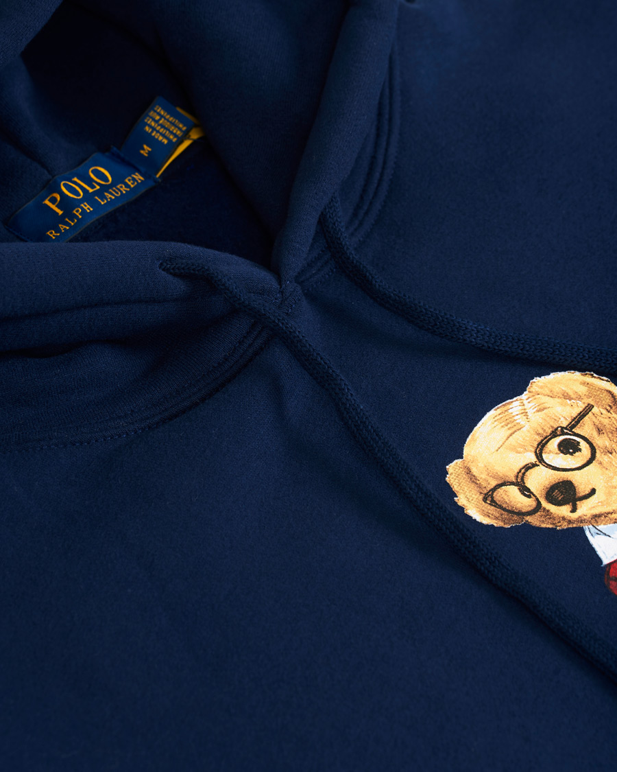 Herre | Trøjer | Polo Ralph Lauren | Printed Sports Bear Hoodie Cruise Navy