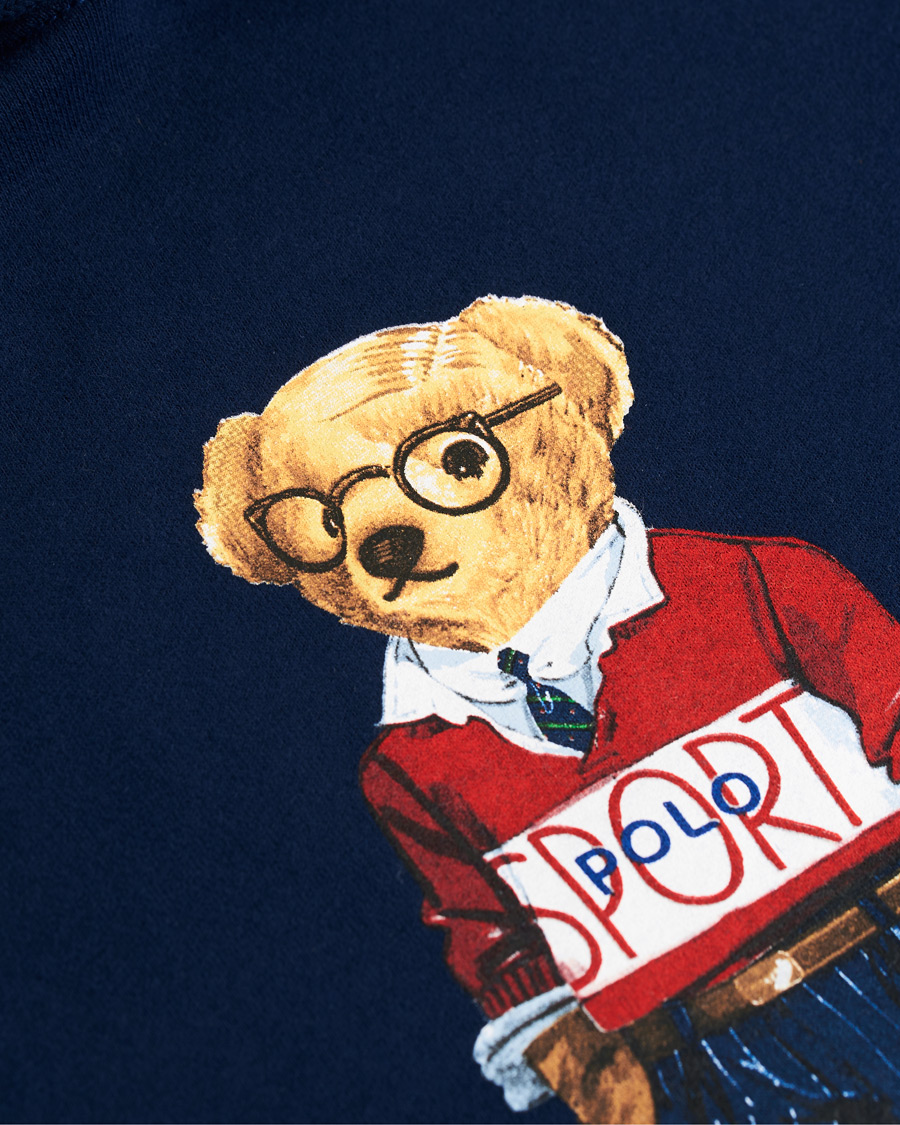 Herre | Trøjer | Polo Ralph Lauren | Printed Sports Bear Hoodie Cruise Navy