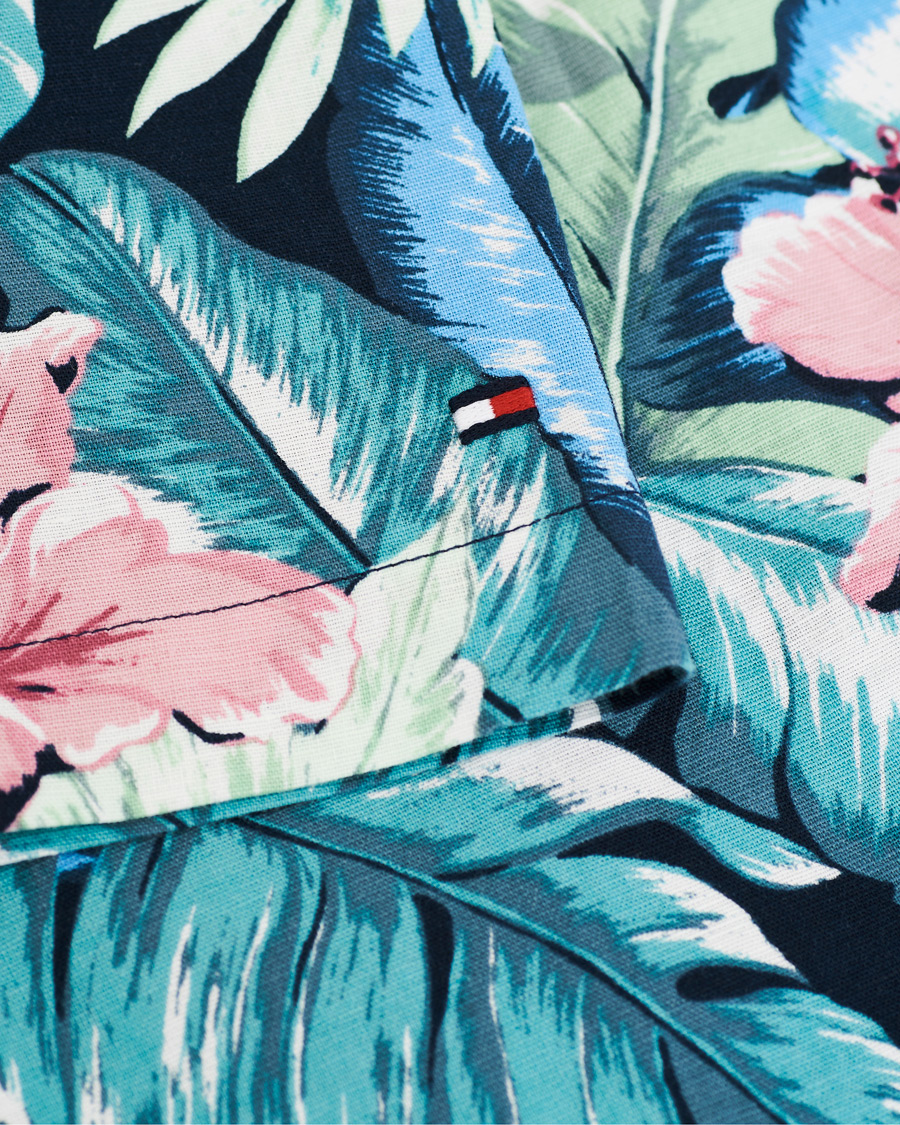 Herre | Skjorter | Tommy Hilfiger | Hawaiian Printed Short Sleeve Shirt Green Bay