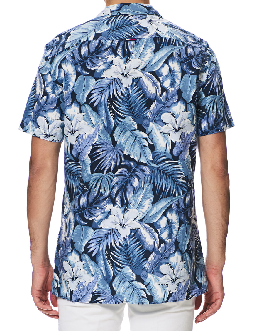 Herre | Skjorter | Tommy Hilfiger | Hawaiian Printed Short Sleeve Shirt Washed Ink