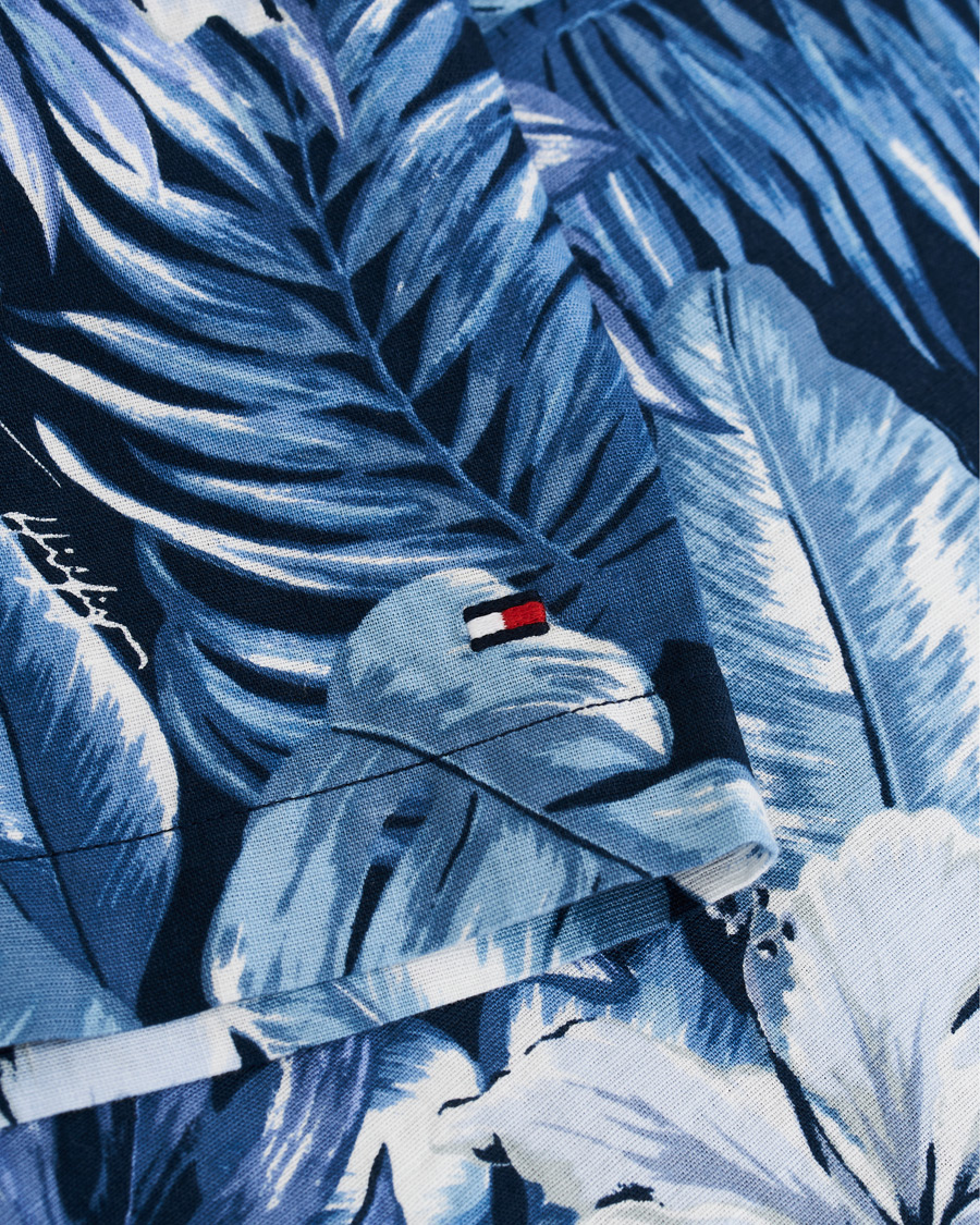 Herre | Skjorter | Tommy Hilfiger | Hawaiian Printed Short Sleeve Shirt Washed Ink