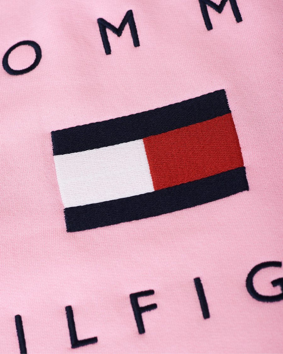 Herre | Trøjer | Tommy Hilfiger | Flag Logo Hoodie Classic Pink