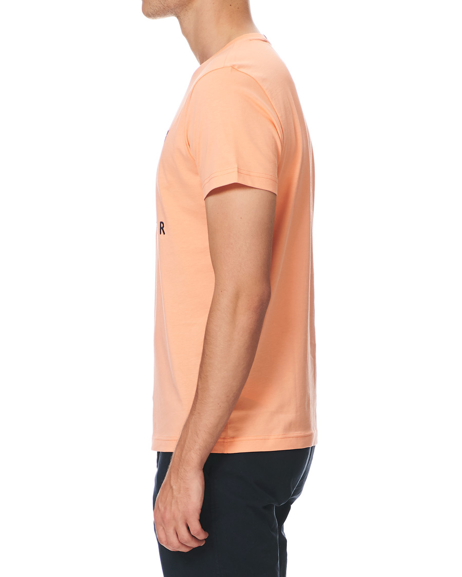 Herre | T-Shirts | Tommy Hilfiger | Flag Logo Crew Neck Tee Island Coral