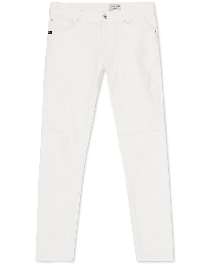 Herre | Jeans | Tiger of Sweden Jeans | Evolve Panel Organic Cotton Stretch Jeans White