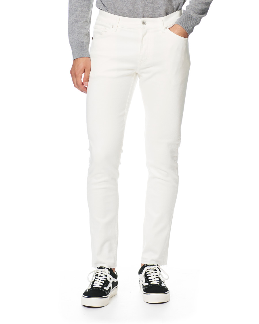 Herre | Jeans | Tiger of Sweden Jeans | Evolve Panel Organic Cotton Stretch Jeans White