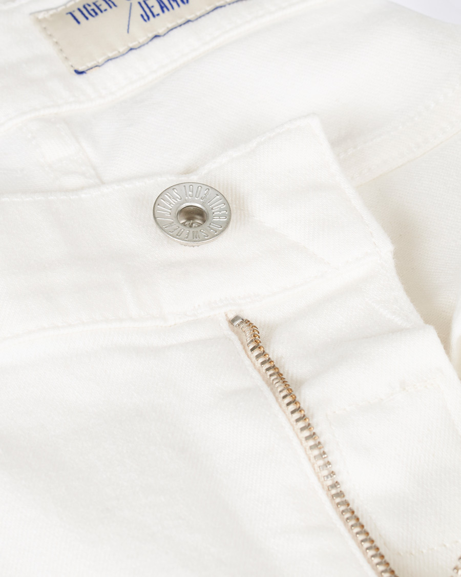 Herre | Jeans | Tiger of Sweden Jeans | Evolve Panel Organic Cotton Stretch Jeans White