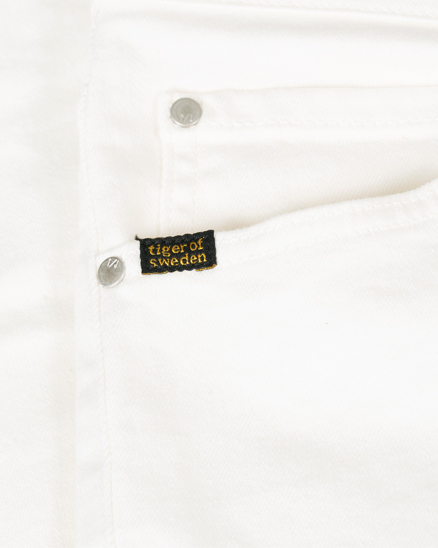 Herre | Jeans | Tiger of Sweden Jeans | Evolve Panel Organic Cotton Stretch Jeans White