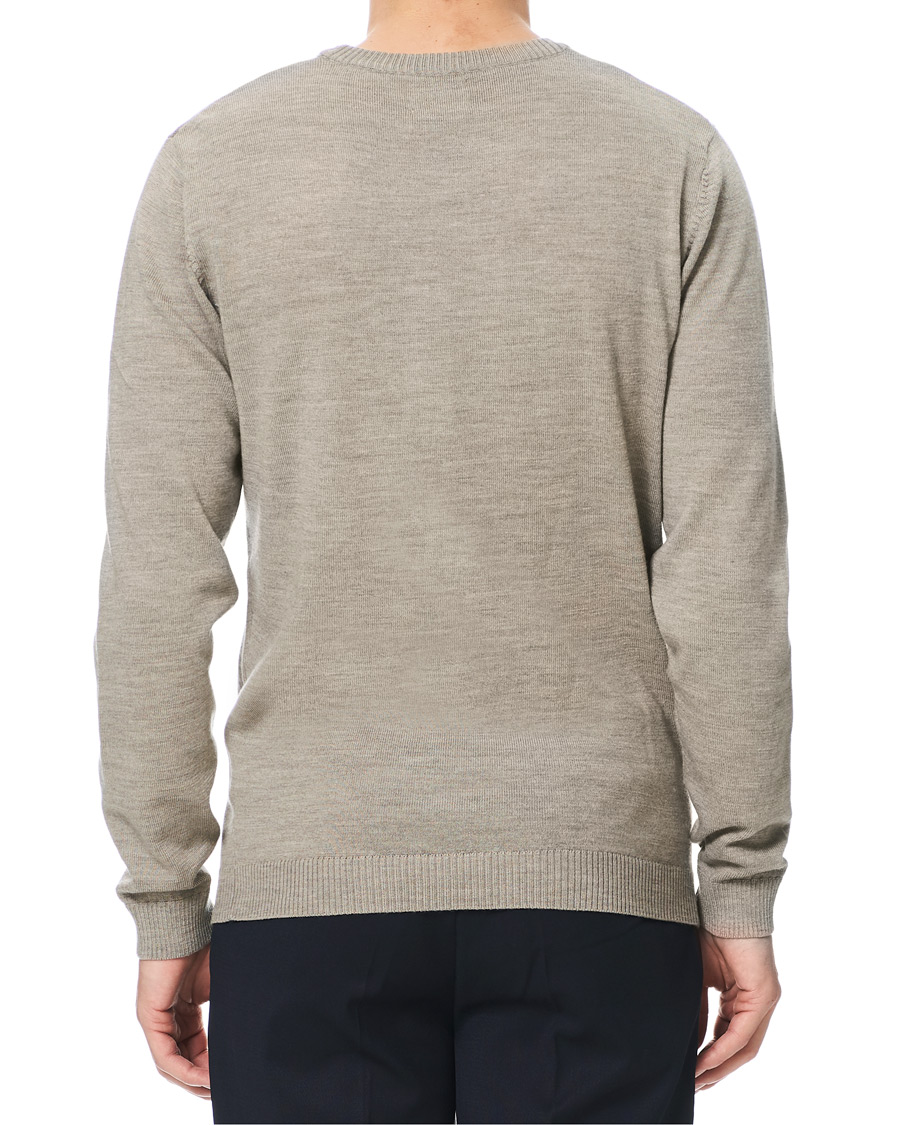 Herre | Trøjer | A Day's March | Classic Merino Crew Neck Sand