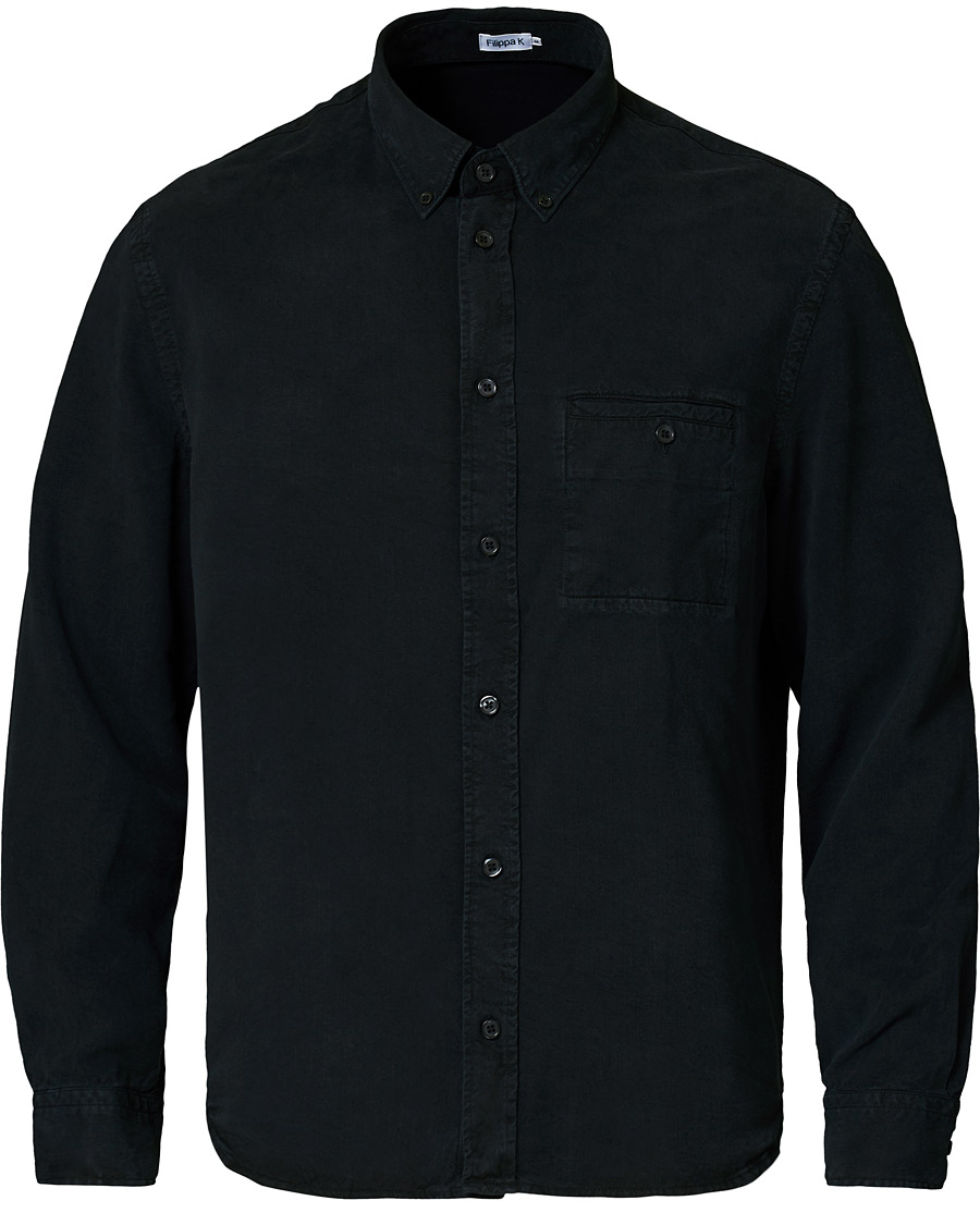 Herre | Skjorter | Filippa K | Zachary Tencel Shirt Almost Black