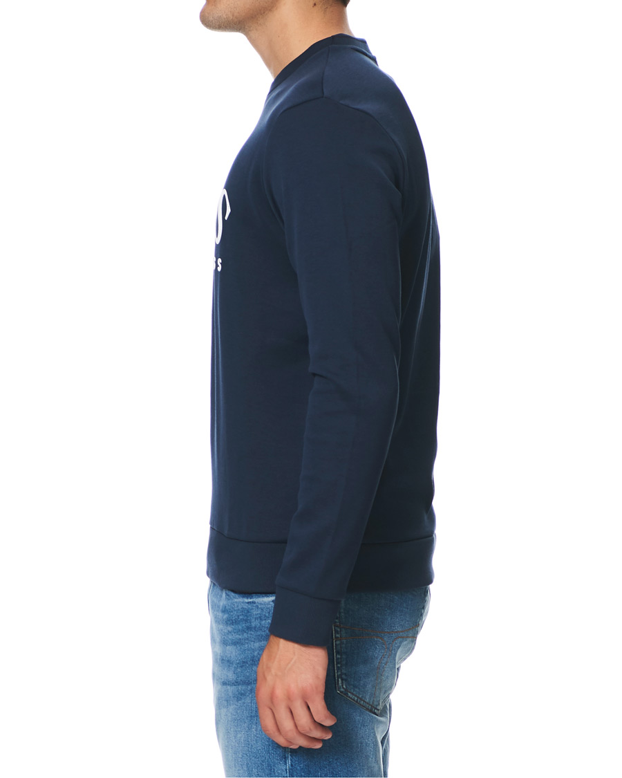 Herre | Trøjer | BOSS GREEN | BOSS Athleisure Salbo Crew Neck Sweater Navy