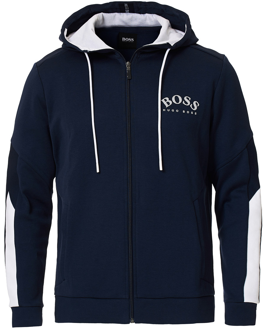 Herre | Trøjer | BOSS GREEN | BOSS Athleisure Saggy Full-Zip Hoodie Navy