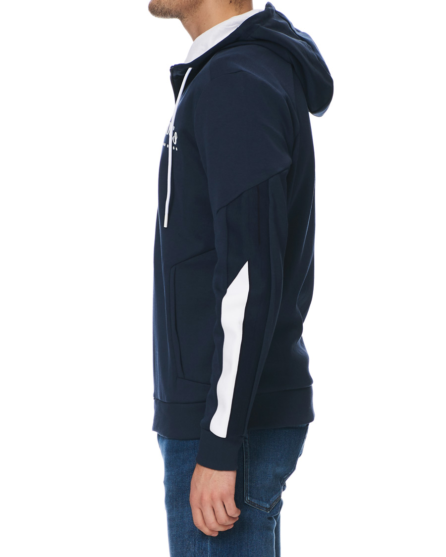Herre | Trøjer | BOSS GREEN | BOSS Athleisure Saggy Full-Zip Hoodie Navy