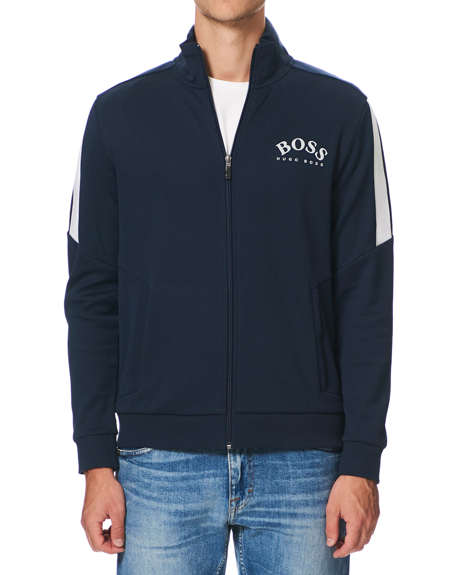 Herre | Trøjer | BOSS GREEN | BOSS Athleisure Skaz Full-Zip Sweater Navy