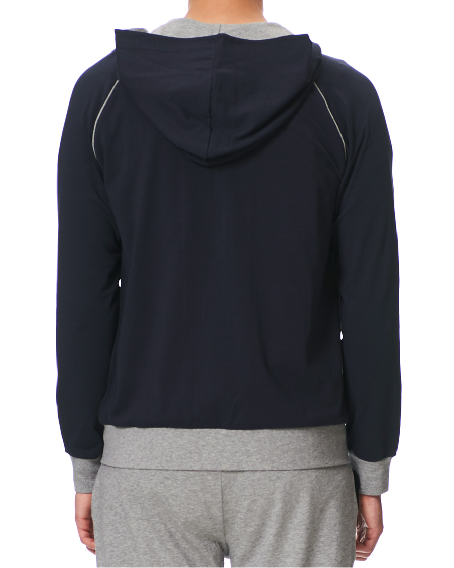 Herre | Trøjer | BOSS BLACK | BOSS Mix & Match Full Zip Hoodie Dark Blue