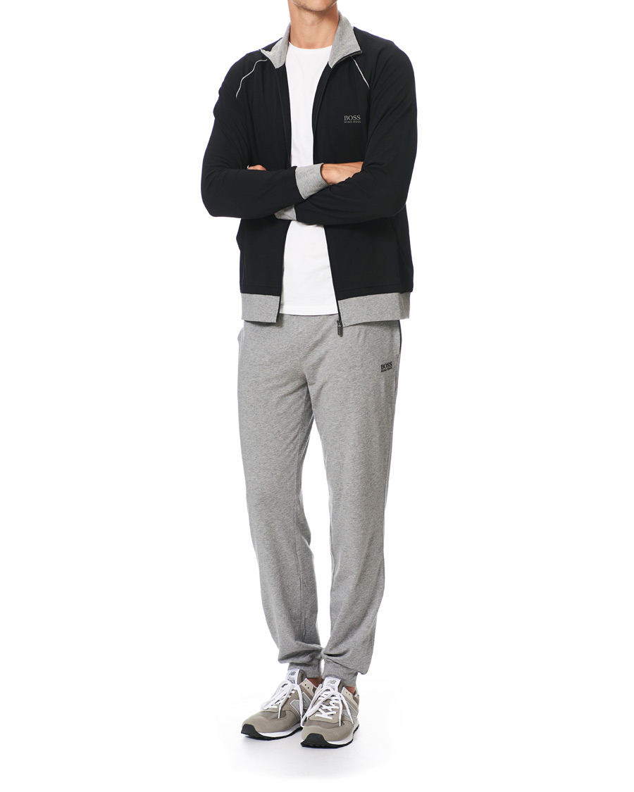 Herre | BOSS Loungewear Full-Zip Sweater Black | BOSS BLACK | BOSS Loungewear Full-Zip Sweater Black