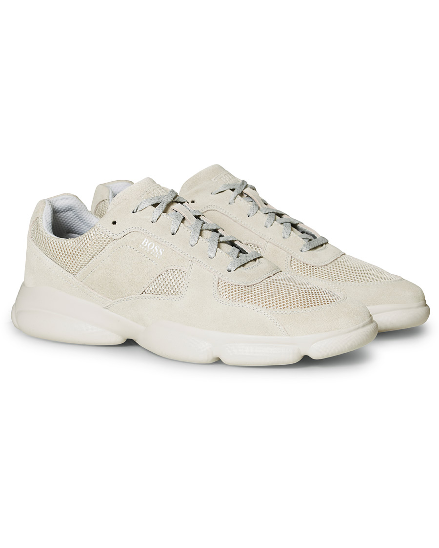 Herre | BOSS Rapid Running Sneaker Grey Suede | BOSS BLACK | BOSS Rapid Running Sneaker Grey Suede