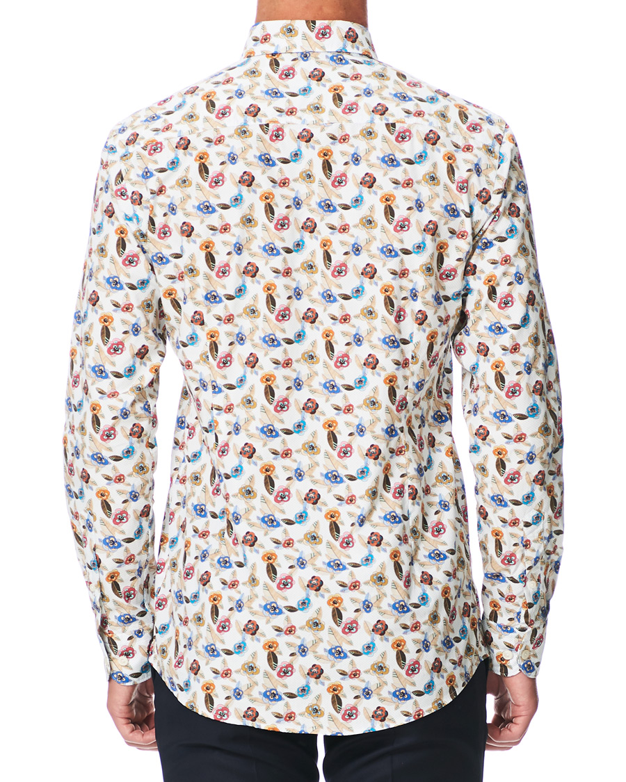 Herre | Skjorter | Eton | Slim Fit Printed Button Under Shirt White