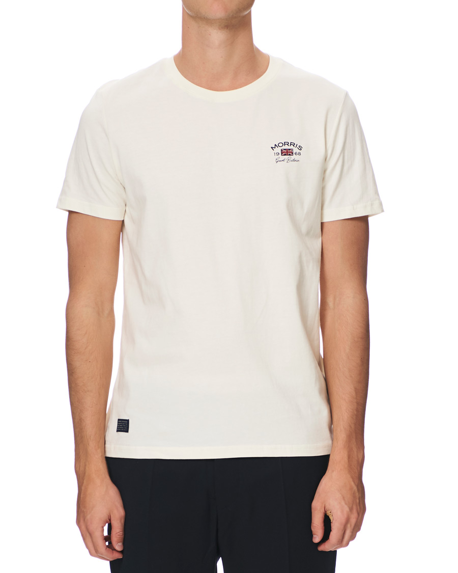 Herre | T-Shirts | Morris | Léonce Crew Neck Tee Off White