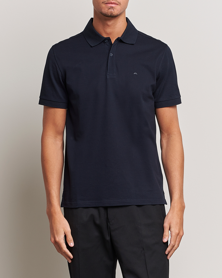 Herre | Kortærmede polotrøjer | J.Lindeberg | Troy Polo Pique Navy