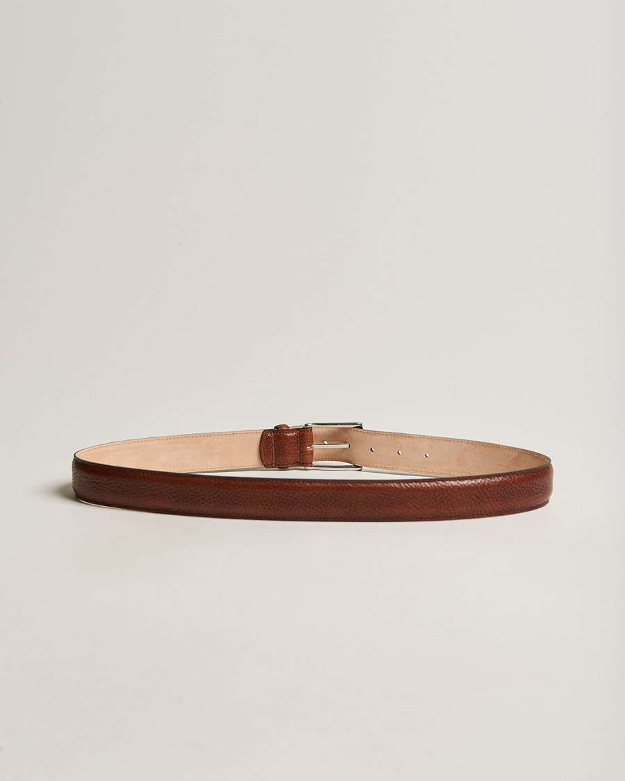 Herre | Loake 1880 | Loake 1880 | Henry Grained Leather Belt 3,3 cm Mahogany